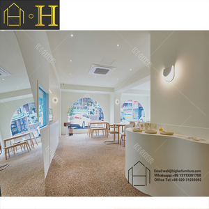 Trung Tâm Mua Sắm Kiosk Làm Bánh Quế Quầy Cà Phê Kiosk Làm Bánh Kếp Nước Ép Có Ghế Thiết Kế Nội Thất Cửa Hàng Trà Bong Bóng - Product Image 3