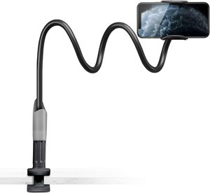 Support de téléphone Portable Flexible et réglable, pour <span class=keywords><strong>lit</strong></span> paresseux en Aluminium, Long bras réglable - Product Image 1