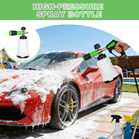 SPS V3.0 Lance Mousse Professionnelle Robuste avec Buse en Laiton M22 et Raccord Rapide 1/4, Bouteille Transparente, Meilleur Canon à Mousse pour Savon Liquide