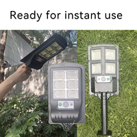 Lampe solaire extérieure nouvelle génération avec détecteur de mouvement, lumière de jardin avec télécommande, applique murale LED étanche