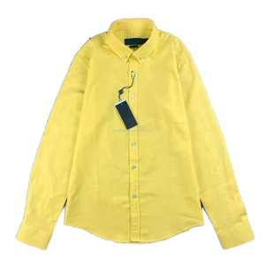 <span class=keywords><strong>Camicia</strong></span> in Lino Best-seller <span class=keywords><strong>con</strong></span> Logo Cavallo Ricamato per Uomo e Donna, Ideale per Coppie - Product Image 3