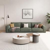 Ensemble de canapés modernes minimalistes en tissu technique résistant pour salon, couleur personnalisable, coussin en mousse de latex, mobilier modulaire de salon