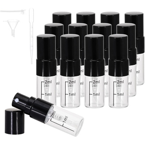 2ml 3ml <b>5ml</b> Square <b>Perfume</b> Sample Glass Vials with Pump Sprayer Screen Printing Custom Logo Multi-color <b>Perfume</b> Tester Scale - Product Image 1