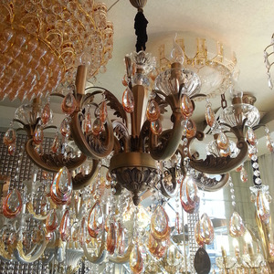 โคมไฟระย้าสแตนเลสขนาดเล็ก LED สีทองสุดสร้างสรรค์สไตล์ร่วมสมัยโคมไฟระย้าสีทองหรูหรา - Product Image 3