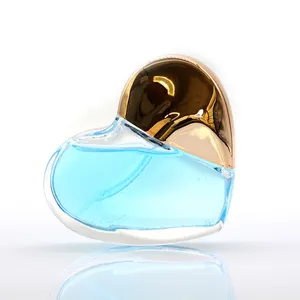 Mini botella de Perfume de cristal, espray vacío de Perfume, forma única de corazón de lujo, 30ml, muestra gratis, venta al por mayor, nuevo diseño
