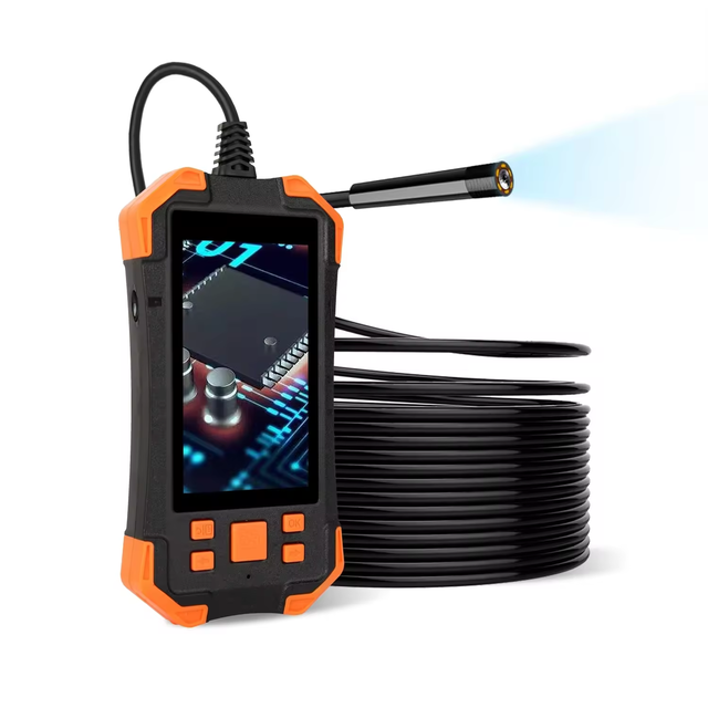 Hot Inspection Camera 5M Hard Cable 8mm Lens Y20 Handheld Endoscope Camera 4.3inch Screen Flexible Industrial  Borescope Camera