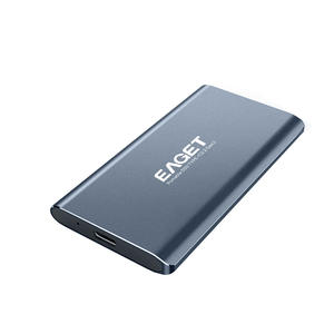 EAGET便携式512gb固态硬盘类型-C USB3.1 Gen2外部，M.2 SATA 2280内置桌面金属外壳 - Product Image 1