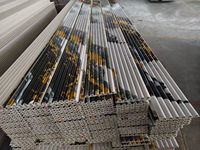Panneau mural en grille WPC stratifié Melinco pour la décoration intérieure |   Revêtement mural en PVC imperméable et 160 panneaux cannelés pour une installation rapide