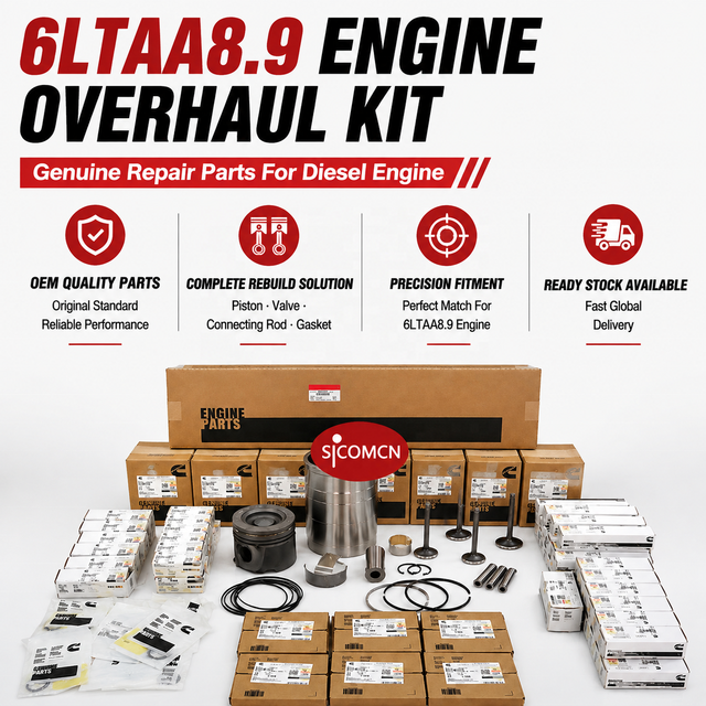 6LTAA8.9 Engine Overhaul Kit Piston 5302254 Valve Connecting Rod Repair Parts for Diesel Engine