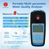 Kit d'analyseur numérique portable de la qualité de l'eau - Test multi-paramètres pour aquarium, piscine et laboratoire
