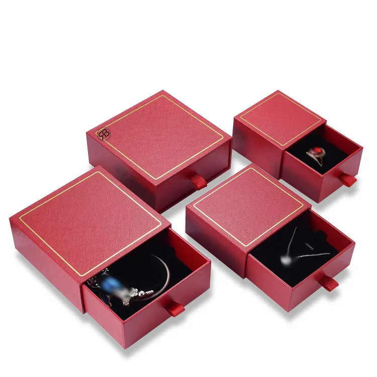 Colar de luxo de veludo, caixa de embalagens de joias personalizada bijuterias caixa de jóias de papel bijuteria caixa de veludo cartão