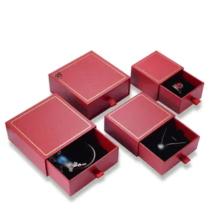 Bijoux กล่องเครื่องประดับกระดาษกล่องเครื่องประดับ Cajas Para Joyeria กระดาษแข็งกล่องกำมะหยี่,สร้อยคอหรูหรากำมะหยี่แบบกำหนดเอง