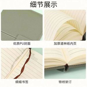 Customized Pu Leather Hardcover Thread Sewn A5 Journal Corporate Gift <b>Set</b> Promotional Luxury Business Gift <b>Notebook</b> Pen - Product Image 2
