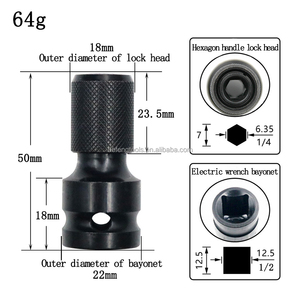 SÚNG HƠI Có Ổ Cắm Lục Giác Cờ Lê Điện 1/2 Tay Cầm Vuông Đến 1/4 Tay Cầm Lục Giác Dụng Cụ Ổ Cắm Chuyển Đổi Ống Lồng - Product Image 3