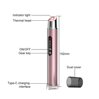 Masseur pour les yeux chaud et froid, nouveau mini baguette pour les yeux, chaleur, vibrations, anti-rides, resserrement de la peau, sans fil, rechargeable, beauté