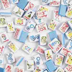 Vintage Retro American <b>Mahjong</b> <b>Set</b> Antique Carved Tiles Collectible Value Table Game for Game Enthusiasts - Product Image 1