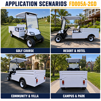 Mobil Wisata Listrik Murah Buatan Cina, Golf Cart dengan Kotak Kargo, Bersertifikasi CE, Jarak Tempuh Jauh untuk Taman dan Hotel