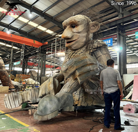 Modèle de figurine animatronique en pierre pour la décoration de parcs extérieurs