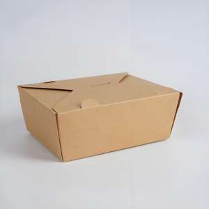 Cajas de Papel Kraft Biodegradables Desechables de Alta Calidad, Envases para Comida para Llevar - Product Image 1