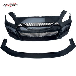 Parachoques Delantero de Fibra de Carbono LB para <span class=keywords><strong>Q70</strong></span>, para Infiniti <span class=keywords><strong>Q70</strong></span> Q70S Y51 2014-2019, Incluye Difusor Delantero - Product Image 1