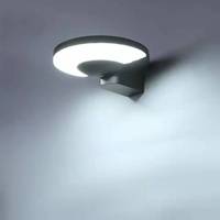 Lampes solaires de jardin à LED en aluminium de haute qualité 3000K 4000K 6000K, lampes murales solaires extérieures IP65, lampes solaires pour clôture
