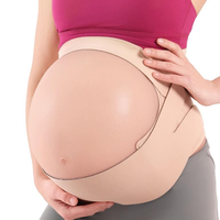 Ceinture de soutien abdominale élastique réglable pour la grossesse et la maternité, douce, invisible, à haute résistance, avec fermeture auto-agrippante, pour soulager les douleurs lombaires