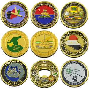 Monete commemorative in metallo personalizzate, monete d'oro e d'<span class=keywords><strong>argento</strong></span>, medaglie commemorative da collezione smaltate a doppia faccia in 3D con finitura retrò. - Product Image 4