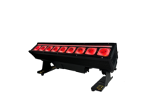 Barre de lumière LED sans fil à batterie IP65 9x18W RGBAW+UV DMX512 avec construction en aluminium pour entrepôt, DJ, KTV