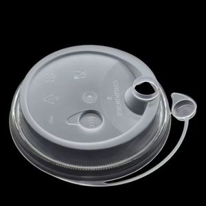 Tapas y Cierres de Botella de Plástico PP Desechables de Calibre 90MM para Tazas de Té de Burbujas y Café - Product Image 3