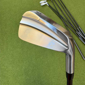 Clubs de golf professionnels personnalisables en deux parties, tête en fer, pour droitiers, avec manche en graphite et acier, flex R, poignée en caoutchouc, forgés, complets - Product Image 4