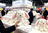 Peluche Lapin Doux et Moelleux, Poupée Animale pour Cadeau Promotionnel, Peluche Personnalisée