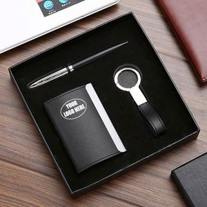 Personalized Executive <b>Gift</b> <b>Set</b>: Custom Logo Keychains, Card Holders & Pens - Perfect Corporate Giveaways - Product Image 1