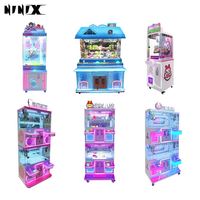 Machine à griffes d'intérieur pour enfants, modèle robot mignon, à monnayeur, attrapeur de peluches, jeu de récompenses