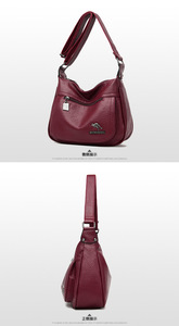 Luxury Shoulder <b>Bag</b> Women Soft PU Leather Tote Handbags Messenger Designer Crossbody Messenger <b>Bags</b> Ladies Purses Bolsa Zipper - Product Image 4