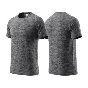 T-shirt sportiva da <span class=keywords><strong>uomo</strong></span> a maniche corte in maglia integrata monopezzo per allenamento, palestra, <span class=keywords><strong>tennis</strong></span>, yoga, corsa - Product Image 6