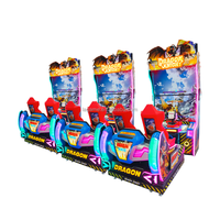 Simulateur de tir interactif Leon, borne d'arcade avec deux écrans de 65 pouces, jeu pour 2 joueurs
