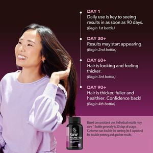Suplemento de Saw Palmetto al por Mayor <span class=keywords><strong>para</strong></span> <span class=keywords><strong>Mujeres</strong></span>, Biotina, Bloqueador de DHT, Vitaminas <span class=keywords><strong>para</strong></span> el Crecimiento <span class=keywords><strong>del</strong></span> <span class=keywords><strong>Cabello</strong></span>, Píldoras de Biotina Anticaída <span class=keywords><strong>para</strong></span> <span class=keywords><strong>Mujeres</strong></span>, 60 Unidades - Product Image 5