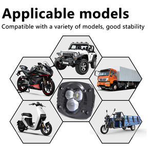 ไฟหน้ารถมอเตอร์ไซค์ LED 35W 3 นิ้ว 12V รุ่นใหม่ เลนส์ 5D สองสี กันน้ำ อุปกรณ์ตกแต่งรถมอเตอร์ไซค์แบบสากล - Product Image 6