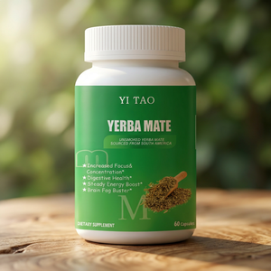 Cápsulas de Yerba Mate Orgánica, Extracto de 5000mg, Suplemento para Energía y Apoyo en la Pérdida de Peso - Product Image 1