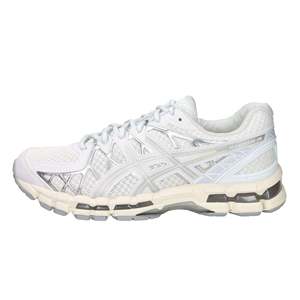 Chaussures de course pour hommes Gel-Kayano 20 avec empeigne en mesh respirant, blanches, taille 42, style marche - Product Image 1