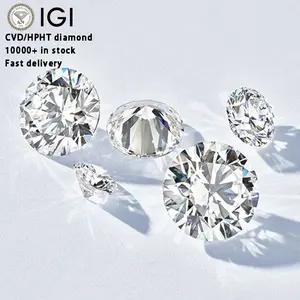 Starsgem IGI Certified 0.5ct 1ct 1.5ct 2ct 3ct Wholesale China Man Created Diamante HPHT CVD Lab Grown Diamond