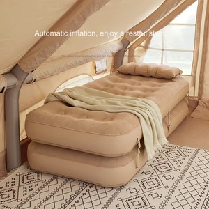 Mejor precio Empalme automático plegable sala de estar piso aire al aire libre Camping almohadilla para dormir cama inflable colchón - Product Image 4