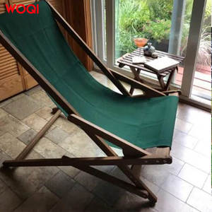 Chaise pliante d'extérieur Woqi, chaise de plage portable, chaise de camping inclinable pliable blanche - Product Image 5