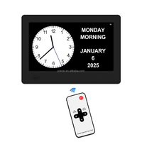 Meilleures prévisions météorologiques de qualité 7 pouces LCD calendrier numérique horloge avec WiFi pour les personnes âgées, la démence, la maladie d'Alzheimer, la perte de mémoire
