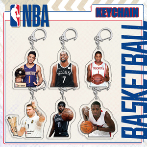 Porte-clés en acrylique double face avec figurine de joueur de basket <span class=keywords><strong>NBA</strong></span>, cadeau pour les fans de sport - Product Image 3
