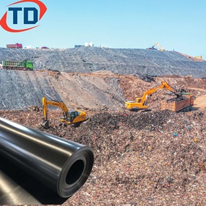 จีโอเมมเบรนสำหรับฝังกลบหลุม1มม. 2มม. HDPE บ่อเลี้ยงปลาซับในเขื่อนกันซึมกันน้ำ1.5มม. - Product Image 2