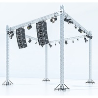 Línea de aluminio para conciertos, soporte para altavoces, armazón de iluminación