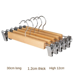 Giá treo quần áo bằng gỗ chống trơn trượt, lý tưởng cho tủ quần áo, khách <span class=keywords><strong>s</strong></span>ạn, nhà nghỉ, móc treo gỗ nguyên khối tùy chỉnh - Product Image 6