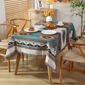 Tovaglie e <span class=keywords><strong>Copritavolo</strong></span> Jacquard Tribali Moderni del Sud-Ovest con Nappe, Tessuti, per Tavoli Rettangolari, Lavabili, Ideali per Campeggio - Vendita all'Ingrosso - Product Image 2