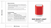 Veilleuse LED rechargeable à commande tactile pour tout-petits, intensité réglable en continu, minuterie, design moderne en ABS, utilisation en chambre